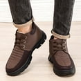 thumbnail image 2 of PEASKJP Men's Snow Boots Men's Warm Snow Boots Winter Shoes Anti-slip Cold Weather Shoes (,11), 2 of 4