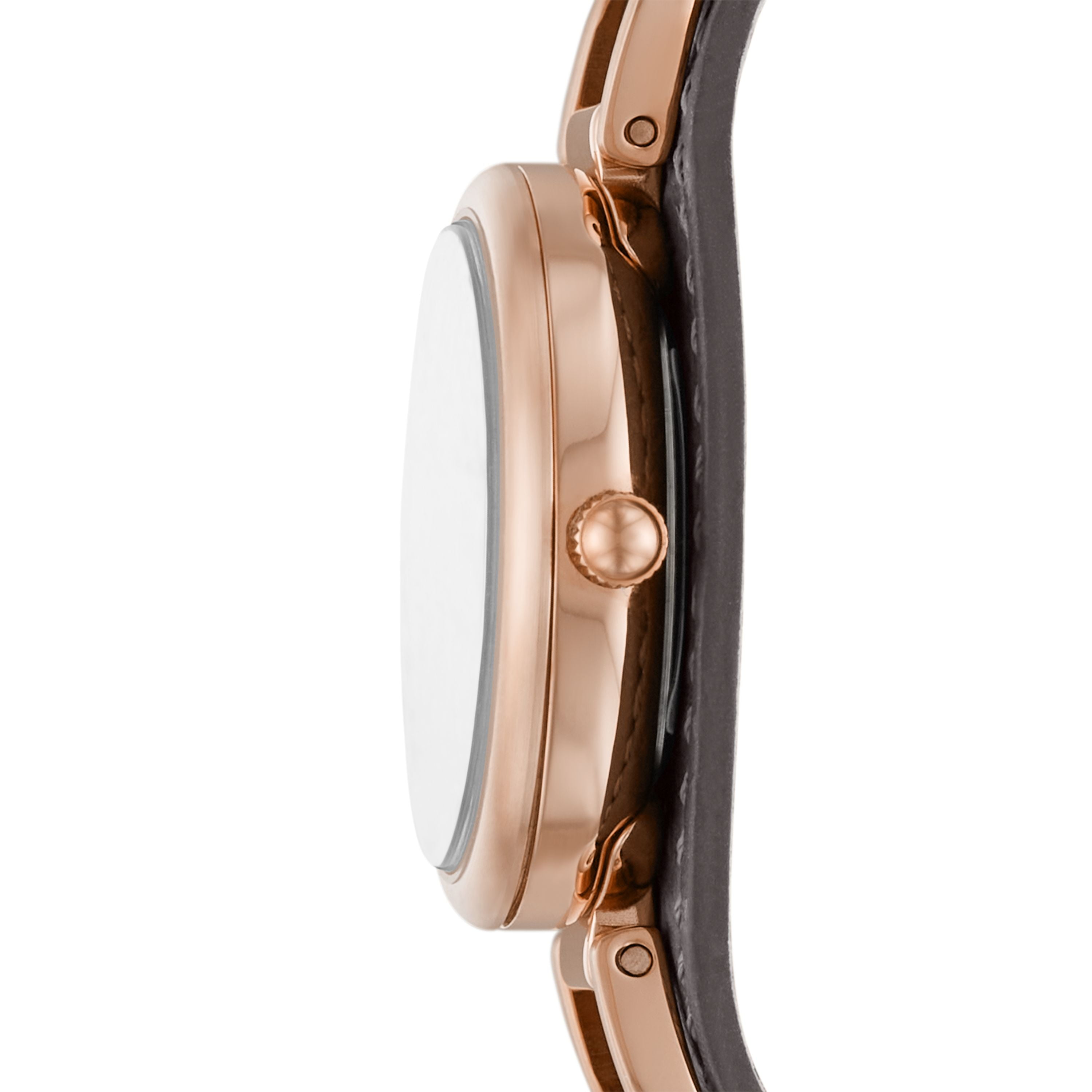 Fossil Women s Carlie Three Hand Black Eco Leather Watch Walmart