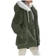 thumbnail image 1 of Winter Fashion Women's Coat New Casual Hooded Zipper Ladies Clothes Cashmere Autumn Women Fleece Jacket Solid Color Ladies Coats, 1 of 4