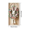 thumbnail image 4 of KOYPTL Cute Easter Decorations Door Cover for Home Decor Bunny Eggs House Fabric Backdrop Door Porch Covers Holiday Door Cover for Spring Easter Festival Party Supplies(71*35inch), 4 of 7