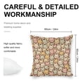 thumbnail image 2 of Bunny rabbits color ears Linen toss pillowcase Decoration pillowcase Gift preferred 24x24" Cushion cover 2 set Sofa pillowcase Sofa bedroom living room car, 2 of 8