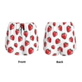 thumbnail image 6 of Sigee Hand Drawn Strawberry for Women's Athletic Shorts High Waisted Running Shorts Pocket Sporty Short Gym Elastic Workout ShortsSmall, 6 of 9