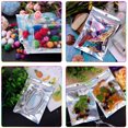 thumbnail image 3 of 50 bolsas desodorantes resellables, bolsas de papel de aluminio para almacenamiento de alimentos, bolsas selladas con película holográfica de arcoíris, bolsas ziplock para joyería, bolsas para embalaje de joyería, 14*20cm oso de fresa Electrónica, 3 of 5