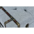 thumbnail image 7 of 2-Piece Storage Chests Accent Table Bench, Tufted Linen, Gray, 7 of 7