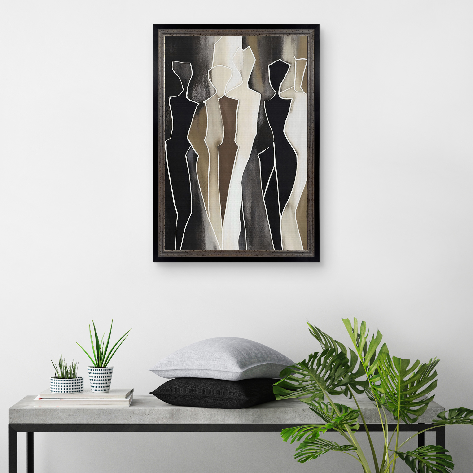 Shapes Framed Canvas