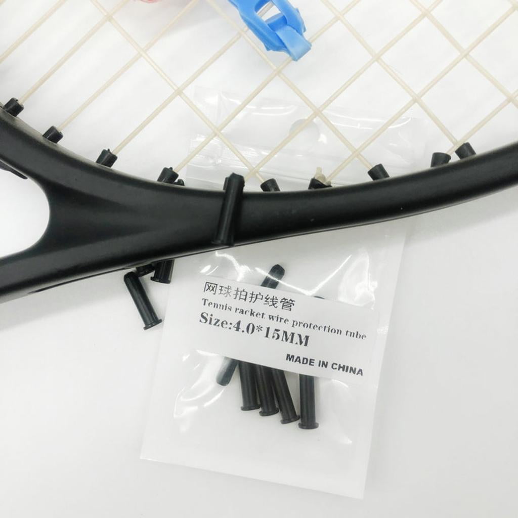 Axioma 3x 15pcs Tennis Racket Grommets, Universal Racquet Eyelets, Black String Tubes