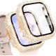 thumbnail image 1 of Compatible with iWatch Accessories with Built-in Tempered Glass Screen Protector Bling Crystal Diamond Rhinestone Full Protective Bumper Cover for Women Man(41mm,Rose Gold), 1 of 5