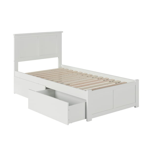 Madison Platform Bed With Flat Panel, Flat Bottom Bed Frame Full Size