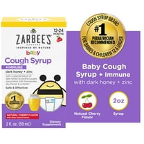 Zarbee's Baby Honey Cough Syrup   Immune Support*, Cherry, 2 fl. oz