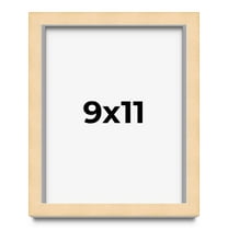 9x11 Frame Beige Real Wood Picture Frame Width 0.75 inches | Interior Frame Depth 0.5 inches |