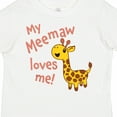 thumbnail image 4 of Inktastic My Meemaw Loves Me- Cute Giraffe Boys or Girls Toddler T-Shirt, 4 of 5