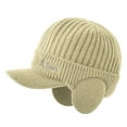 thumbnail image 2 of Winter Beanie w/Visor & Earflaps for Men Outdoor Winter Knitted Hat, 2 of 8