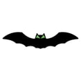 thumbnail image 1 of 10 Pack Halloween Bats With Glowing Eyes Fluorescent Bats Pendant Hanging Ornament Indoor Outdoor Wall Decor (5 Big + 5 Small), 1 of 2