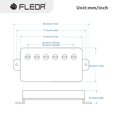 thumbnail image 2 of FLEOR Alnico5 Guitar Humbucker Pickup Set Golden Bridge & Neck Pickups Compatible with LP style Guitar Part, 2 of 5