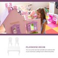 thumbnail image 2 of Juguetes Mini Casa de Muñecas Muebles Accesorios Set Decorar Plástico Blanco Niño, 2 of 6