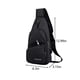 thumbnail image 2 of Bolsa de pecho para hombres con orificio para USB y auriculares, mochila multifuncional - negro, 2 of 6