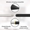 thumbnail image 6 of OtterBox Symmetry Series Case for iPhone 12 Mini with Screen Protector - Non-Retail Packaging - Black, 6 of 7