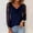 A188 Dark Blue, variant on Elegant Blouse for Women Sheer Lace Long Sleeve Cowl Neck Slim Fit Solid Dressy Top for Office Business Casual Party Night Out Stylish Clothes
