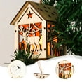 thumbnail image 6 of Christmas LED House Luminous Wooden Christmas Village Houses for Crafts Lighted Christmas Village with Mini Xmas Miniature Tree Decor Winter Snow Christmas Village Decorations Set Craft Gife, 6 of 6