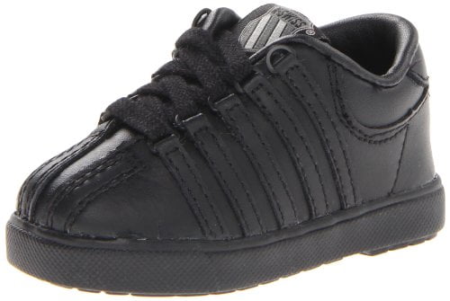 K-Swiss Infant & Toddler's CLASSIC LEATHER LOW Shoes Black 20144 a2 