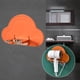 thumbnail image 4 of 1 soporte de pared para secador de pelo para baño, soporte para herramientas de cuidado del cabello. naranja, 4 of 9