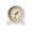 White, variant on Clockswise Vintage Round Tabletop Clock with Distressed Blue Frame, Ornate Scroll Base & Antique-Inspired Design for Mantel, Counter and Shelf Display in Living Rooms, Bedrooms, and Offices