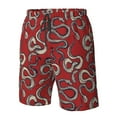 thumbnail image 4 of Pofeuu Snake Prin Men's Swim Trunks Quick Dry Bathing Suit Swimming Board Shorts Mesh Lining Beach Swimwear-X-Large, 4 of 6