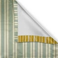 thumbnail image 3 of Ambesonne Stripes Valance Pack of 2, Simple Bohemian Farmhouse, 42"X12", Earth Yellow Pale Teal, 3 of 5