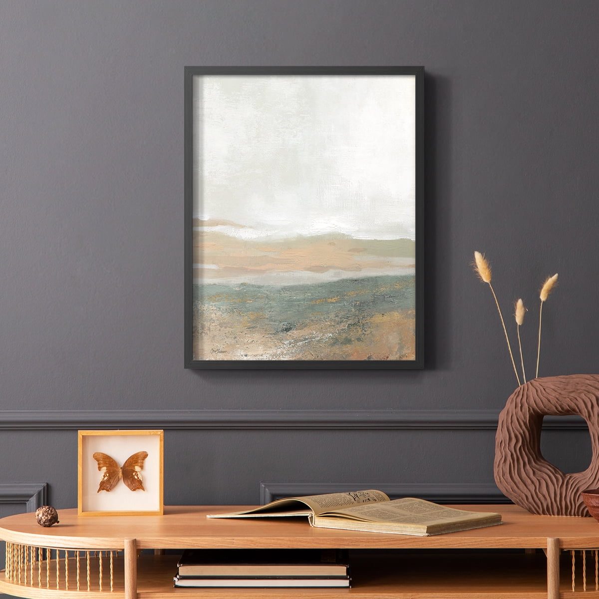 Earthy Textures in Paper Solid Wood 16 x 20 Framed Print