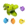thumbnail image 2 of Juguetes de baño preescolar Crocodile Comiendo Pequeños Pescos Interactivos Decoración de la fiesta Lavado Juego de juguetes de ducha para niñas para, 2 of 9