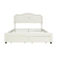 thumbnail image 3 of Aiden Full Platform Storage Bed, Beige, 3 of 4