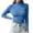 Blue, variant on BXJX Womens Knit Sweaters, Slim Fit Long Sleeve Pullover Mock Neck Base Layer Tops Purple Size Free Size
