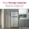 thumbnail image 3 of Frigidaire FFTR2045VW 20 Cu. Ft. Top-Freezer Refrigerator, Garage Ready, White, 3 of 10