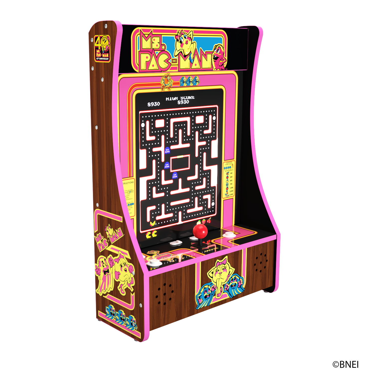 Arcade1Up, Ms. Pac-Man Partycade - image 4 of 8