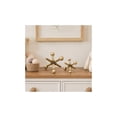 thumbnail image 2 of 4", 5"H Gold Aluminum Metal Jack Sculpture, by DecMode (2 Count), 2 of 14