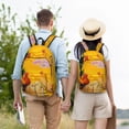 thumbnail image 6 of Daiia The Chicken Family Vintage Canvas Backpack for Men and Women ,Hiking Backpack,Travel Laptop Bag for School,Large Capacity Backpack, 6 of 8