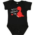 thumbnail image 3 of Inktastic My First Valentine's Day Red Dinosaur with a Heart Boys or Girls Baby Bodysuit, 3 of 5