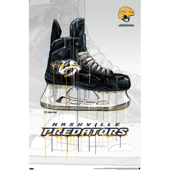 NHL Nashville Predators - Drip Skate 21 Wall Poster, 22.375" x 34"