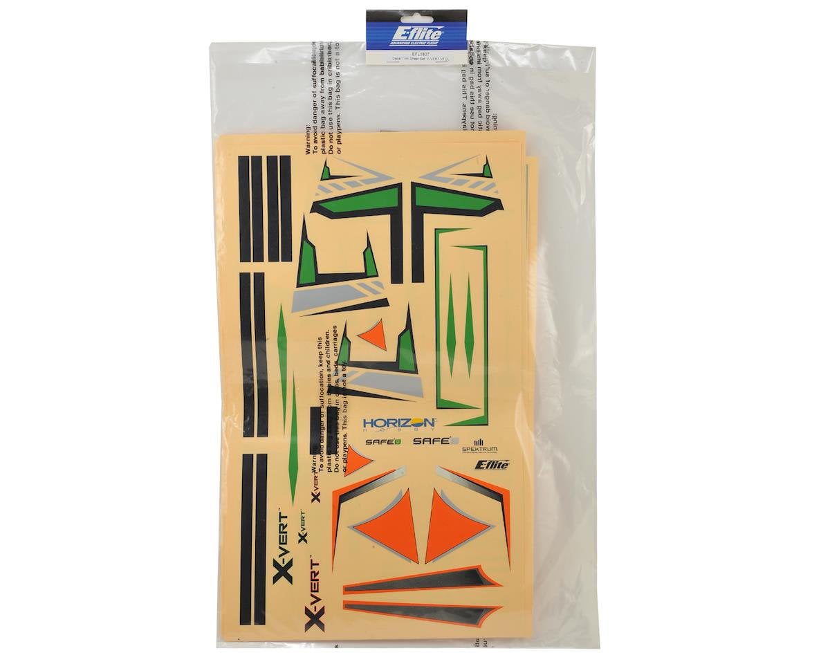 EFL1807 E-flite Decal Trim Sheet Set X-VERT VTOL