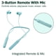 thumbnail image 4 of JVC Air Cushion Wireless Earbuds Headphones, Bluetooth 5.0, Water Resistant IPX4, Long Life Battery (up to 24 Hours), 3-Button Remote with mic - HAFX41WB, Black, Medium, 4 of 5