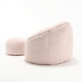 thumbnail image 6 of EastVita Bean Bag Chair With Ottoman, High-Density Foam Filling Lazy Sofa Chair With Foot Stool, Modern Accent Bean Bag Chairs For Living Room Bedroom, 6 of 9