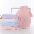 thumbnail image 3 of Pidada 100% Cotton Embroidered Floral Pattern Hand Towels for Bathroom Set of 3 (Pink), 3 of 9