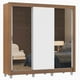 thumbnail image 2 of Ropero Closet Madesa Lyon 3 Puertas con Espejos Pies M/B 1, 2 of 5