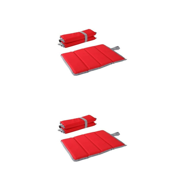 Cojín para asiento Greeniant Plegable Alta elasticidad Rojo 2piezas