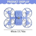 thumbnail image 3 of Drone LED Ceiling Fan Light – Modern Ceiling Fan With Light E27 Screw In Socket 3 Color Quiet Saving Ceiling Light With Fan For Bedroom Small Rooms, 3 of 9