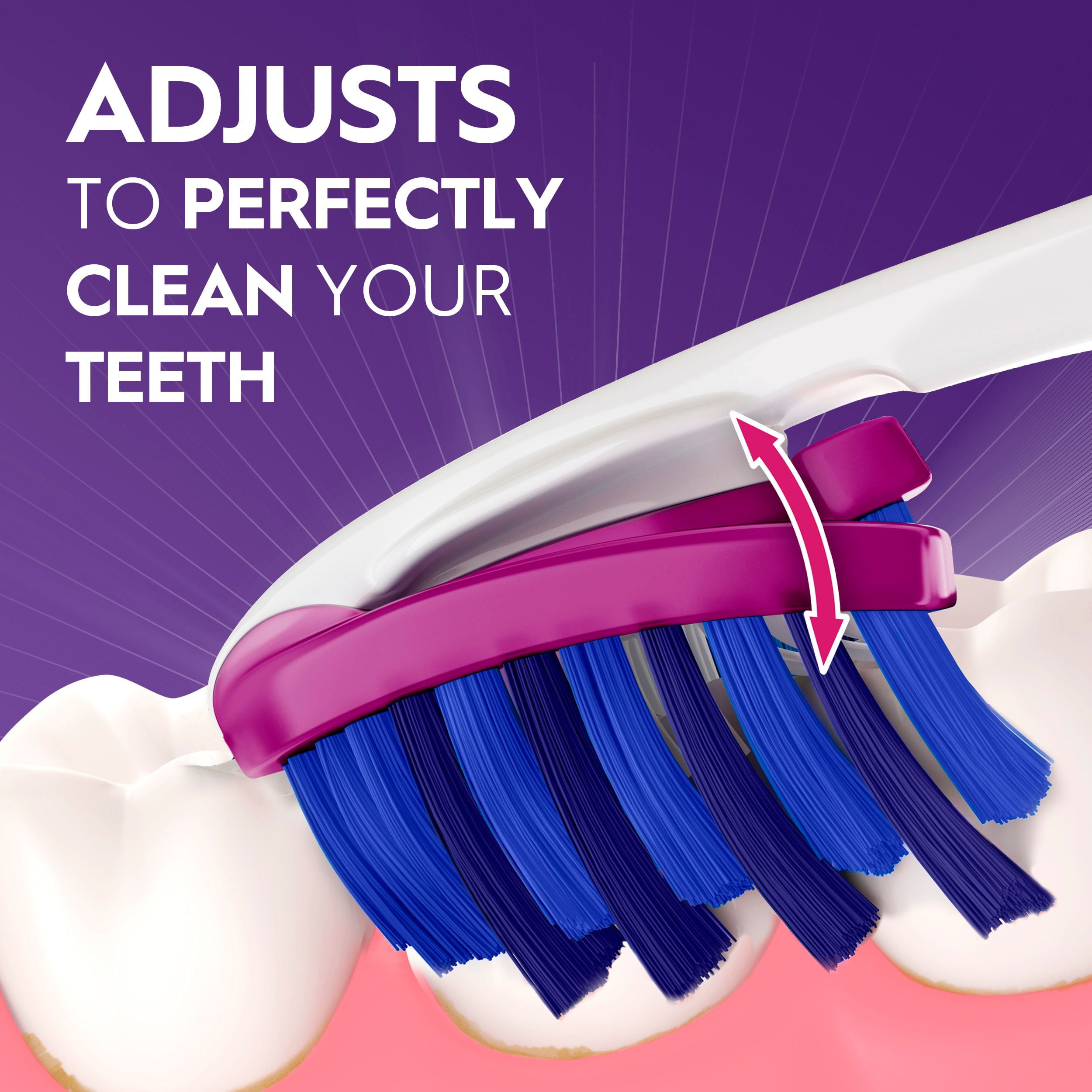 Brosse à dents manuelle au charbon Oral-B Pro-Flex, souple 4 unités