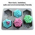 thumbnail image 3 of Moldes de silicona de panal de abeja hexagonal 3D para hacer jabón y pasteles hechos a mano, molde antiadherente y sin BPA Ormromra 222680, 3 of 8