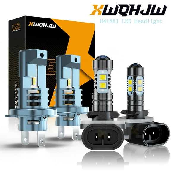 For Kia Soul 2010-2011 LED Headlight High Low Beam   Fog Light Combo White Bulbs