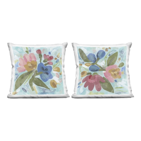 Stupell Industries Eclectic Flower Bundles Design by June Erica Vess Throw Pillow (Set of 2)