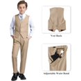 thumbnail image 4 of Lycody Boy's Formal Suit Set 6 piece Slim Fit Kids Tuxedo Suits for Wedding Teen Toddler Boy Dress Suit Outfit, 4 of 7